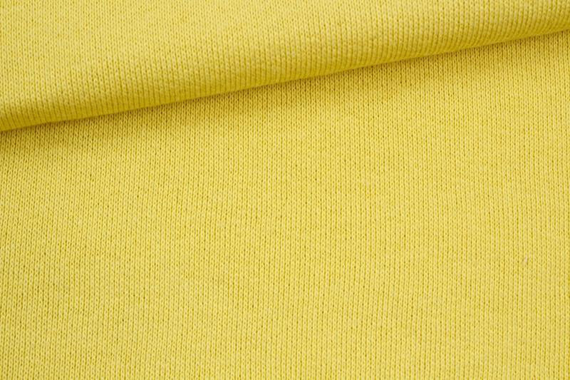 Organic Cotton Loopback Fleece - Yellow - EXTRA WIDE-Fabric-FabricSight