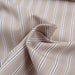 Organic Cotton Poplin Stripes - Beige - 3 Variants Available-Fabric-FabricSight