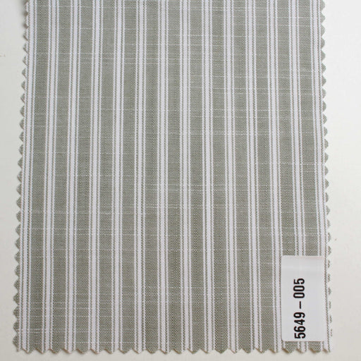Swatch-Organic Cotton Slub Stripes Shirting-Fabric-FabricSight