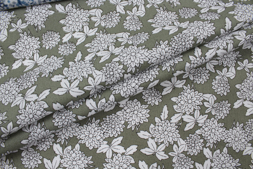 Organic Cotton Voile - Ditsy Floral Print (5 Designs Available)-Fabric-FabricSight