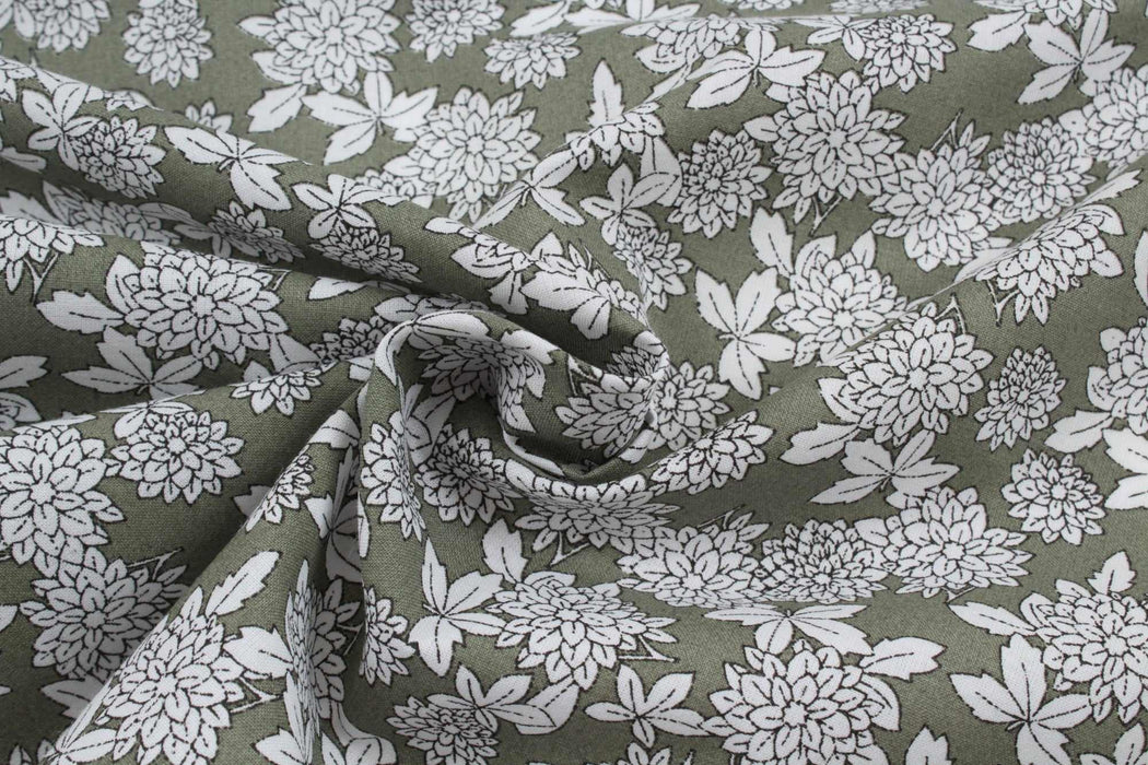 Organic Cotton Voile - Ditsy Floral Print (5 Designs Available)-Fabric-FabricSight
