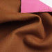 Pink & Brown Double-Face Wool & Silk Flannel – Italian Designer Stock-Fabric-FabricSight