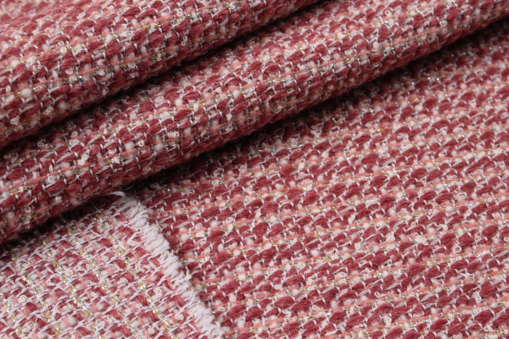 Pink Fancy Tweed-Fabric-FabricSight
