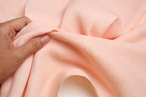 Pleated-Look Viscose Fabric – Textured Fashion Fabric-Fabric-FabricSight