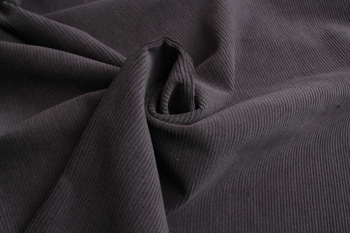 Premium Cotton Corduroy 11 Wale - Stretch - Grey - Remnant-Remnant-FabricSight