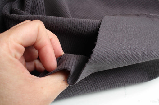 Premium Cotton Corduroy 11 Wale - Stretch - Grey - Remnant-Remnant-FabricSight