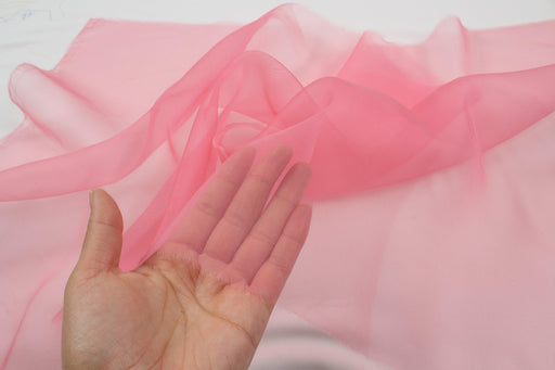 Premium Organza Silk - Pink-Fabric-FabricSight