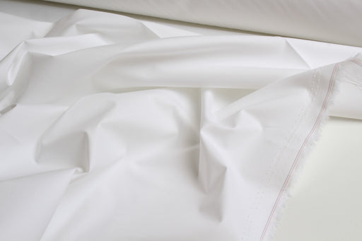 Premium Pima Cotton Stretch Poplin | Optical White - Remnant-Remnant-FabricSight