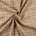 Premium medium-weight Linen Cotton - Beige Checks-Fabric-FabricSight