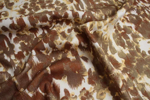 swatch-Printed Cotton-Linen Stretch Canvas – Floral Watercolor-Fabric-FabricSight