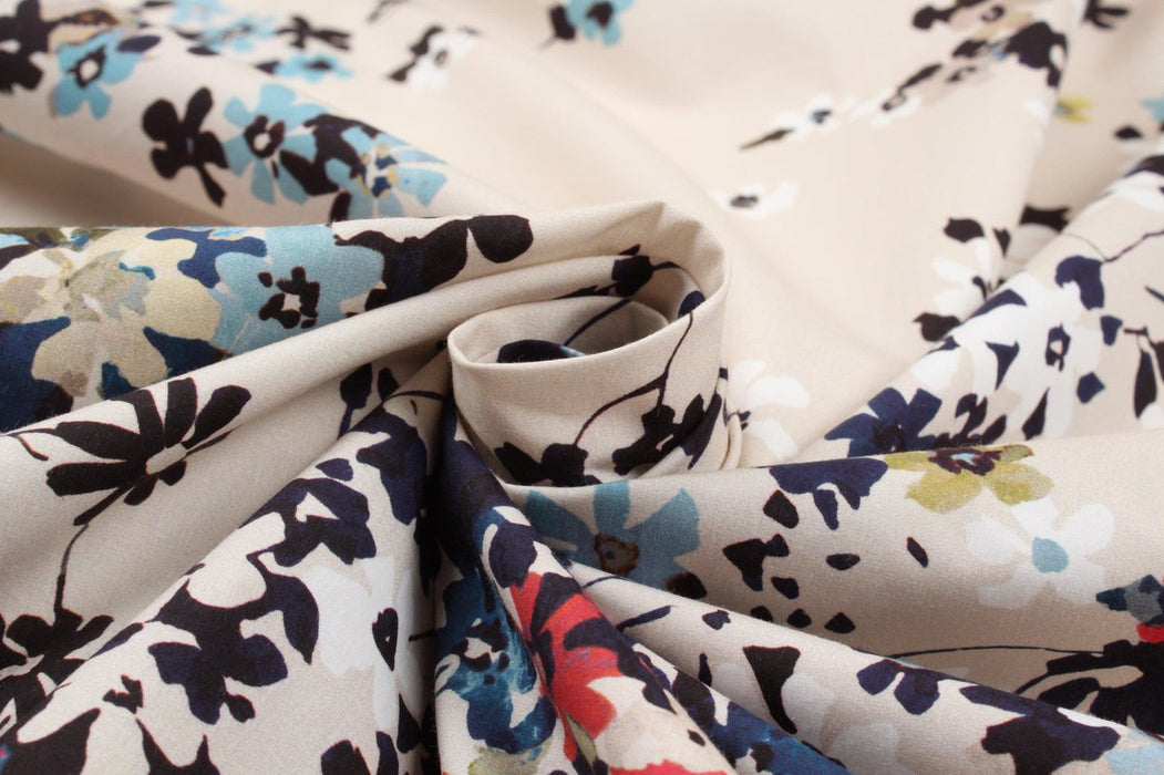 Printed Cotton Parachute Fabric - Floral - M.O.Q 30 Mts-Fabric-FabricSight