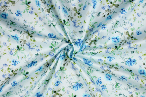 Printed Cotton Satin - Floral-Fabric-FabricSight