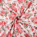 Printed Cotton Satin - Red Flowers-Fabric-FabricSight