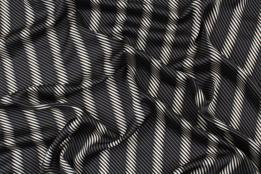 Printed Crepe - Moiré Stripes-Surplus-FabricSight