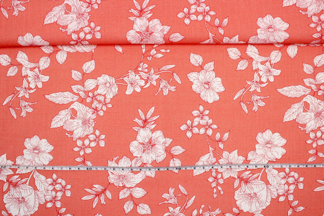 Printed Flamé Cotton - Floral-Fabric-FabricSight