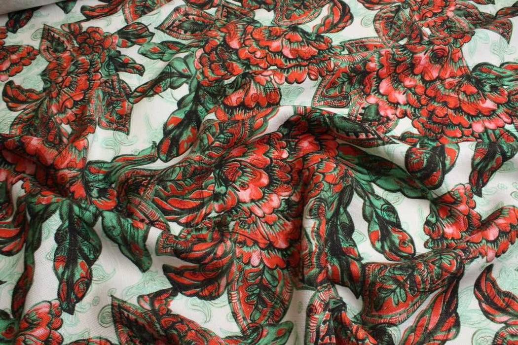 Printed Heavy-Weight washed Linen-Fabric-FabricSight