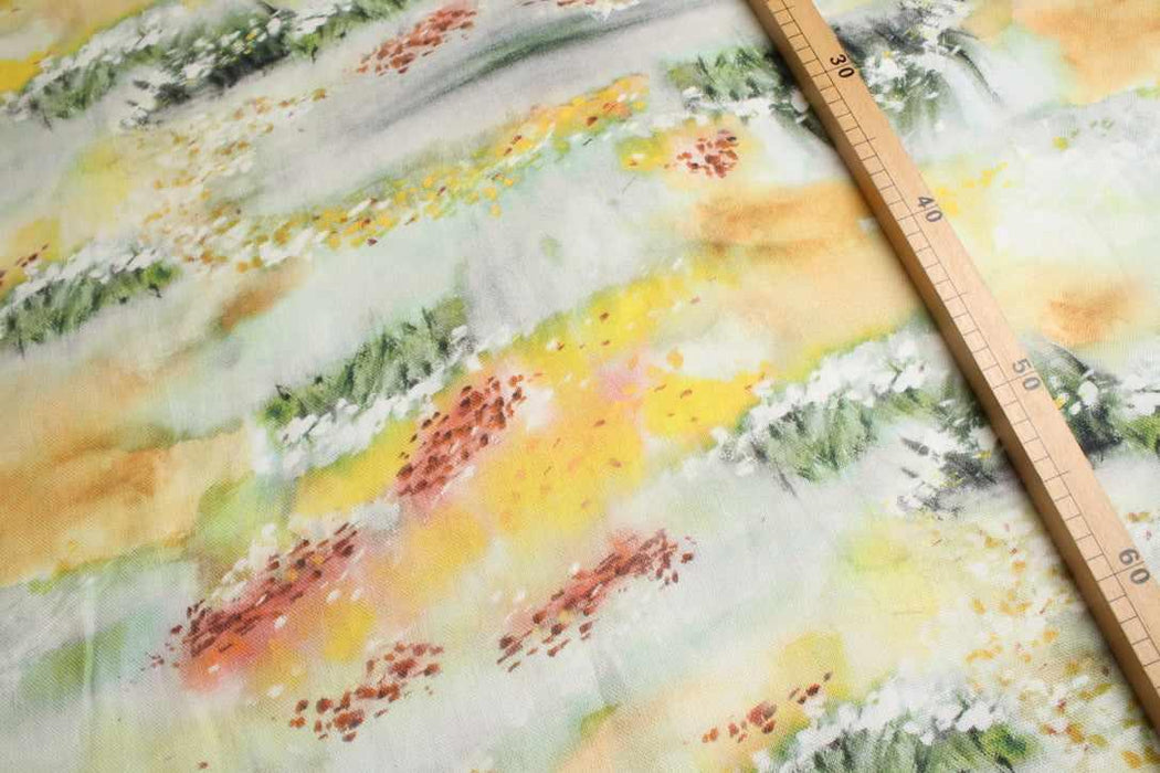 Printed Heavy-Weight washed Linen-Fabric-FabricSight
