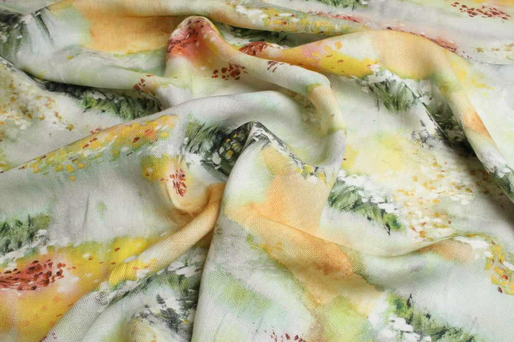 Printed Heavy-Weight washed Linen-Fabric-FabricSight