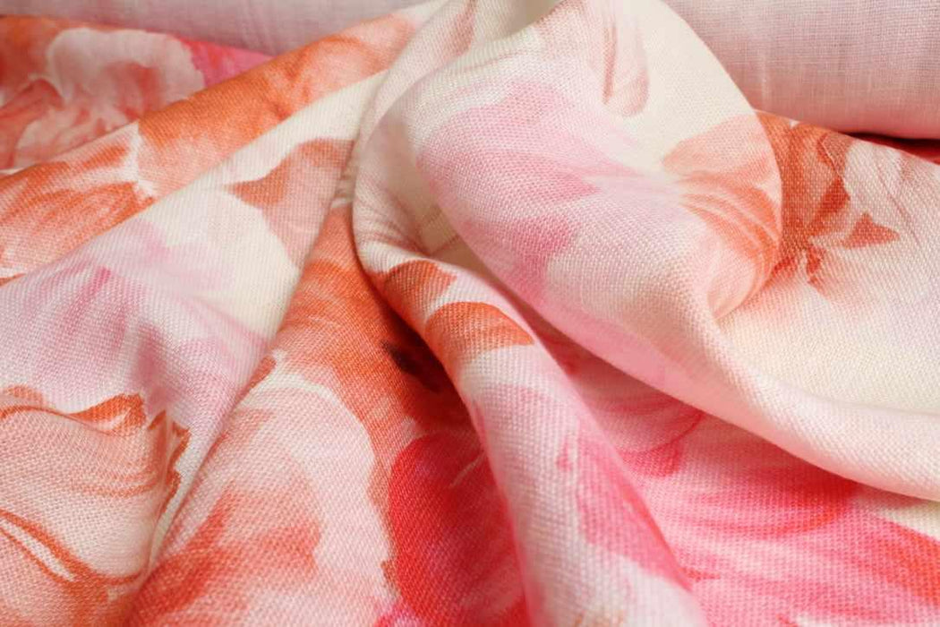 Printed Heavy-Weight washed Linen-Fabric-FabricSight