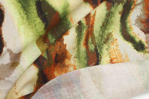 Printed Mid-Weight Washed Linen-Fabric-FabricSight