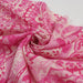 Printed Polyester Satin - Pink Paisley-Fabric-FabricSight