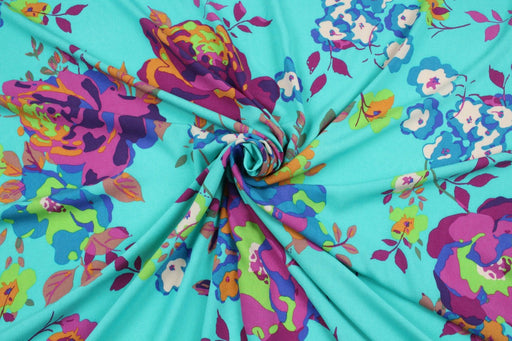 Printed Viscose Crêpe - XL Flowers - M.O.Q 30 Mts-Fabric-FabricSight