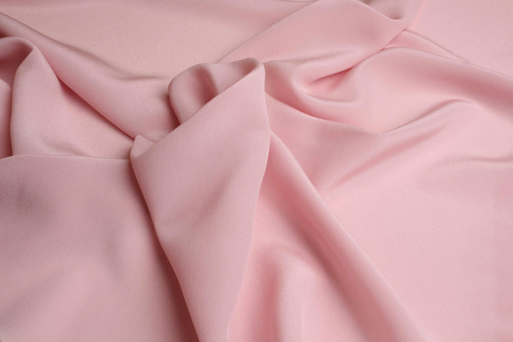 Pure Silk Crepe de Chine - Baby Pink-Fabric-FabricSight