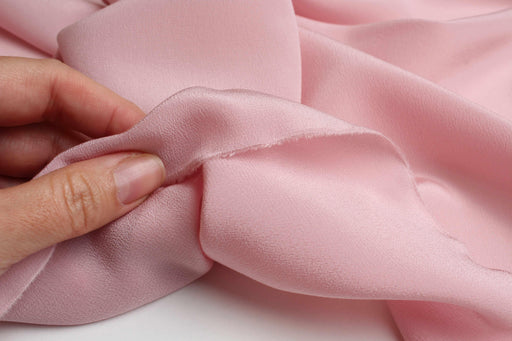 Pure Silk Crepe de Chine - Baby Pink-Fabric-FabricSight