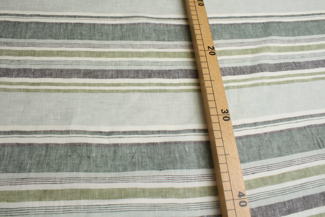 Rapport Stripes Mid-Weight Linen-Fabric-FabricSight