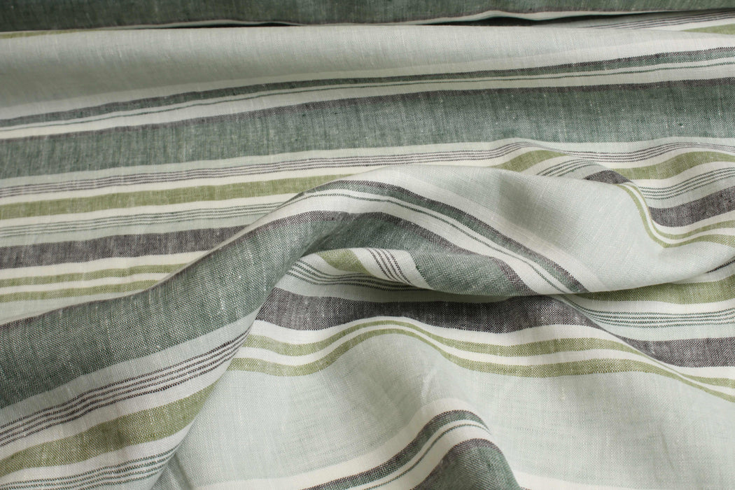 Rapport Stripes Mid-Weight Linen-Fabric-FabricSight