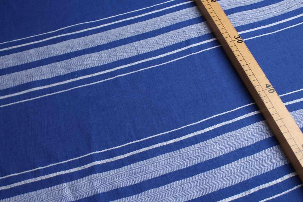 Swatch-Rapport Stripes Mid-Weight washed Linen-Fabric-FabricSight