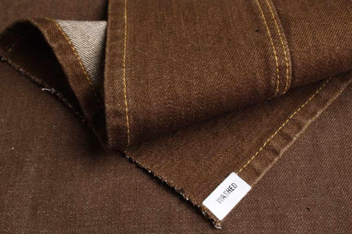 Raw Recycled Cotton Denim – Heavyweight Garment Wash Denim – 4 Colors-Fabric-FabricSight