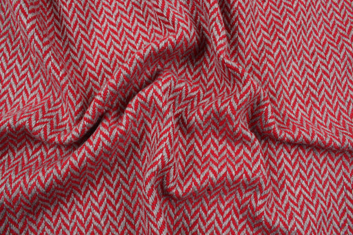 Recycled Wool Blend - Bicolor Chevron-Fabric-FabricSight