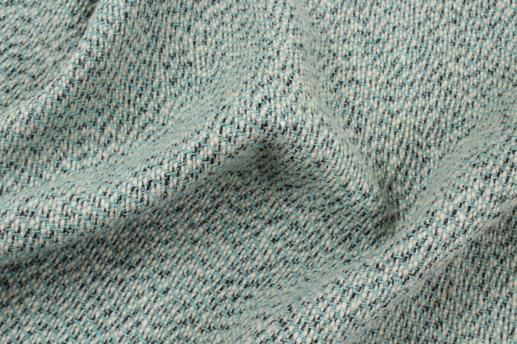 Recycled Wool Blend - Diagonal Stripes-Fabric-FabricSight