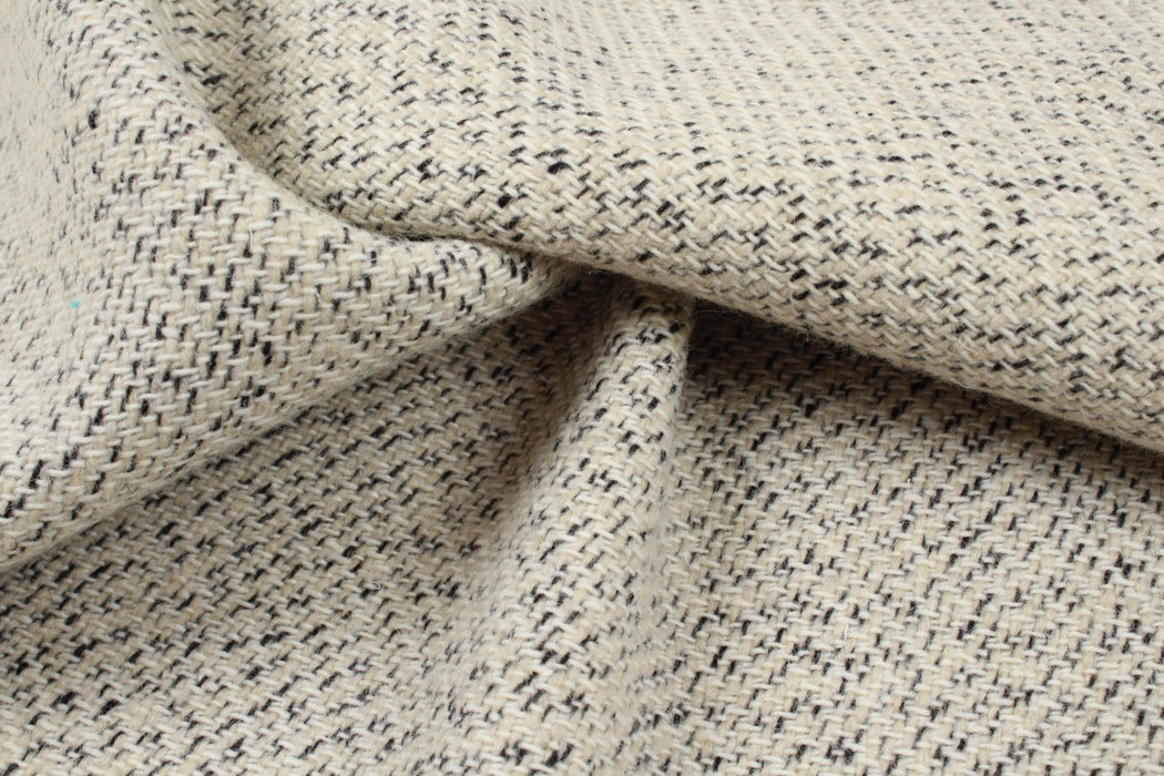 Recycled Wool Blend - Diagonal Stripes-Fabric-FabricSight