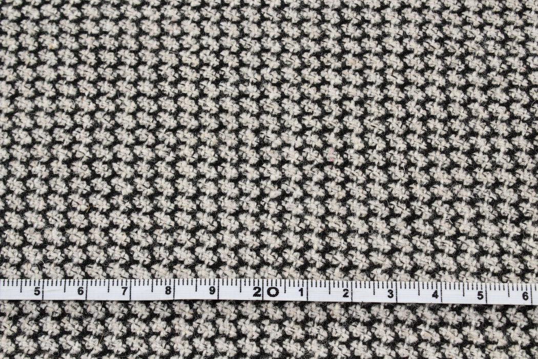 Recycled Wool Blend for Coats- Honeycomb Pattern-Fabric-FabricSight