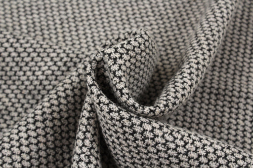 Recycled Wool Blend for Coats- Honeycomb Pattern-Fabric-FabricSight