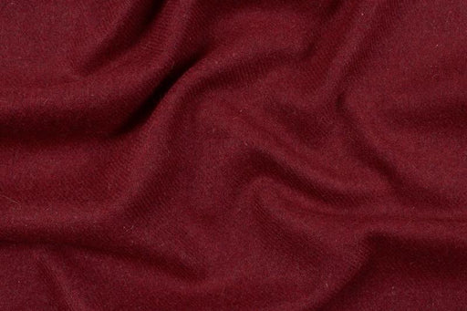 Recycled Wool For Coats - Burgundy-Fabric-FabricSight