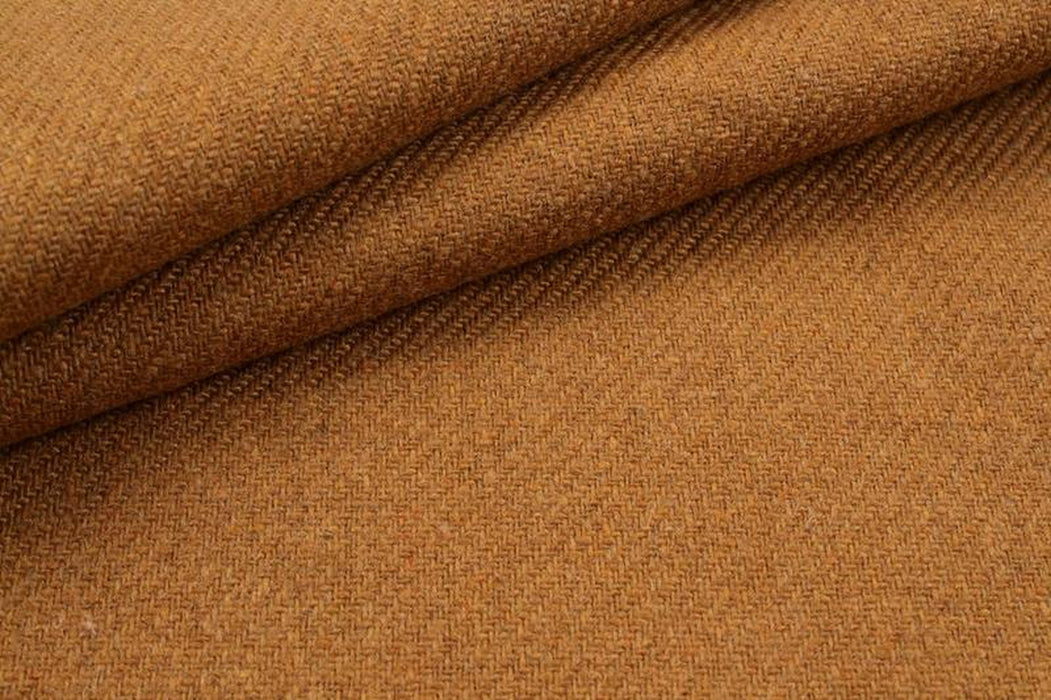 Recycled Wool For Coats - Mustard-Fabric-FabricSight