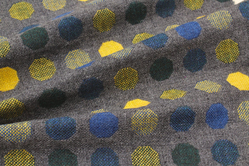 Recycled Wool Jacquard - Checks & Dots-Fabric-FabricSight