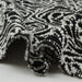 Recycled Wool Jacquard for Outwear - Roses - Black-Fabric-FabricSight