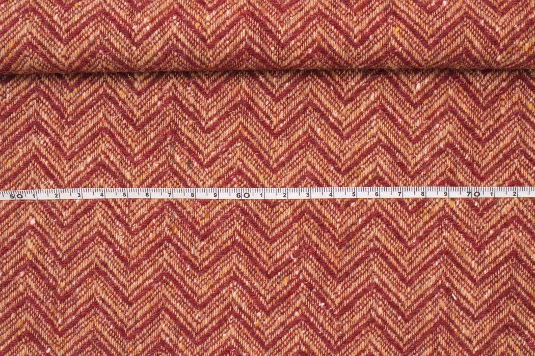 Recycled Wool Warm Herringbone-Fabric-FabricSight