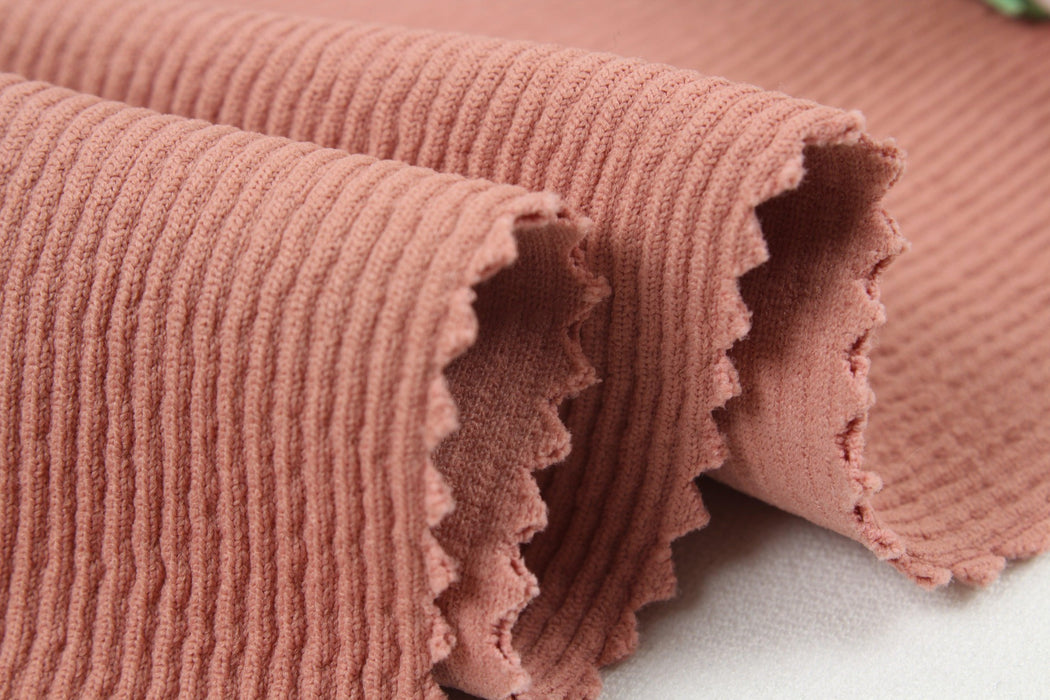 Ribbed Tricot Made of Recycled Polyamide for Swimwear - Stretch-Fabric-FabricSight