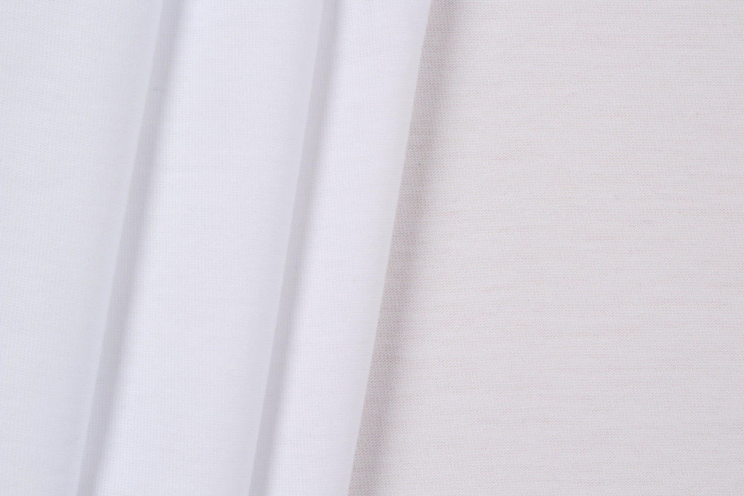 Roll of 15 mts of Organic Cotton Jersey - White (5,70 €/mt)-Fabric-FabricSight