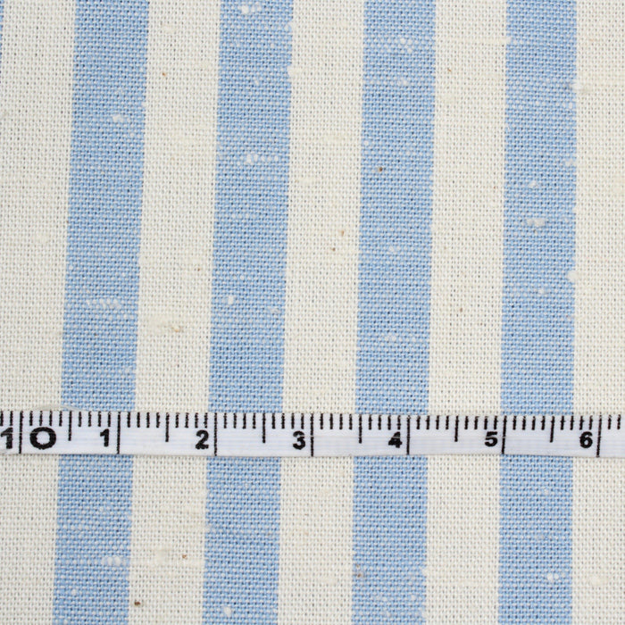 Rustic Slubbed Cotton - Sako Stripes and Checks-Fabric-FabricSight