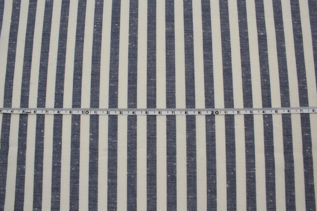 Rustic Slubbed Cotton - Sako Stripes and Checks-Fabric-FabricSight