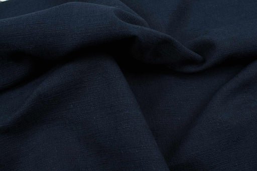 Rustic Weft-Slub Cotton - Navy - Remnant-Remnant-FabricSight