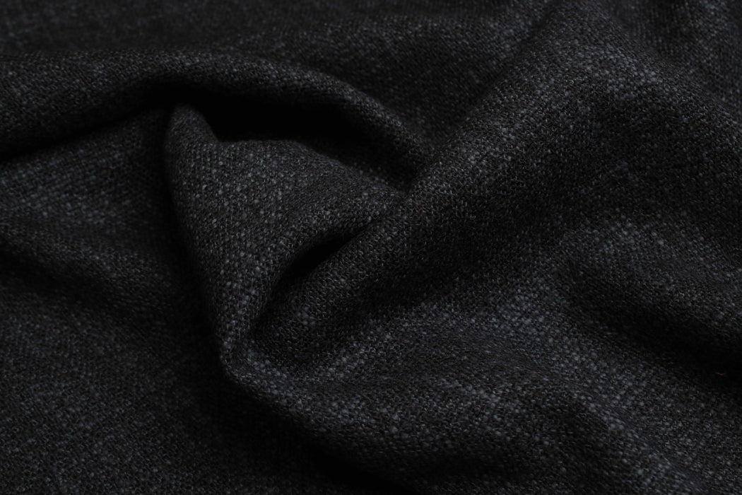 Rustic Wool & Cotton Twill for Coats-Fabric-FabricSight