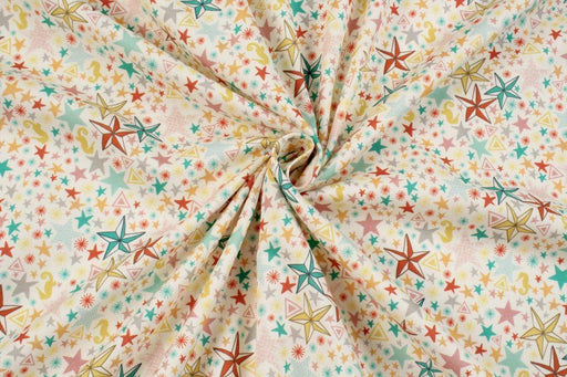 STARS ORGANIC COTTON POPLIN - ANTI-BACTERIAL & HYDROPHOBIC FINISHING-Fabric-FabricSight