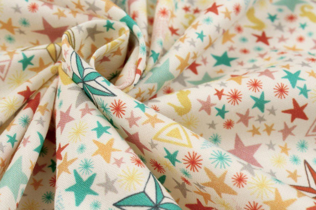 STARS ORGANIC COTTON POPLIN - ANTI-BACTERIAL & HYDROPHOBIC FINISHING-Fabric-FabricSight